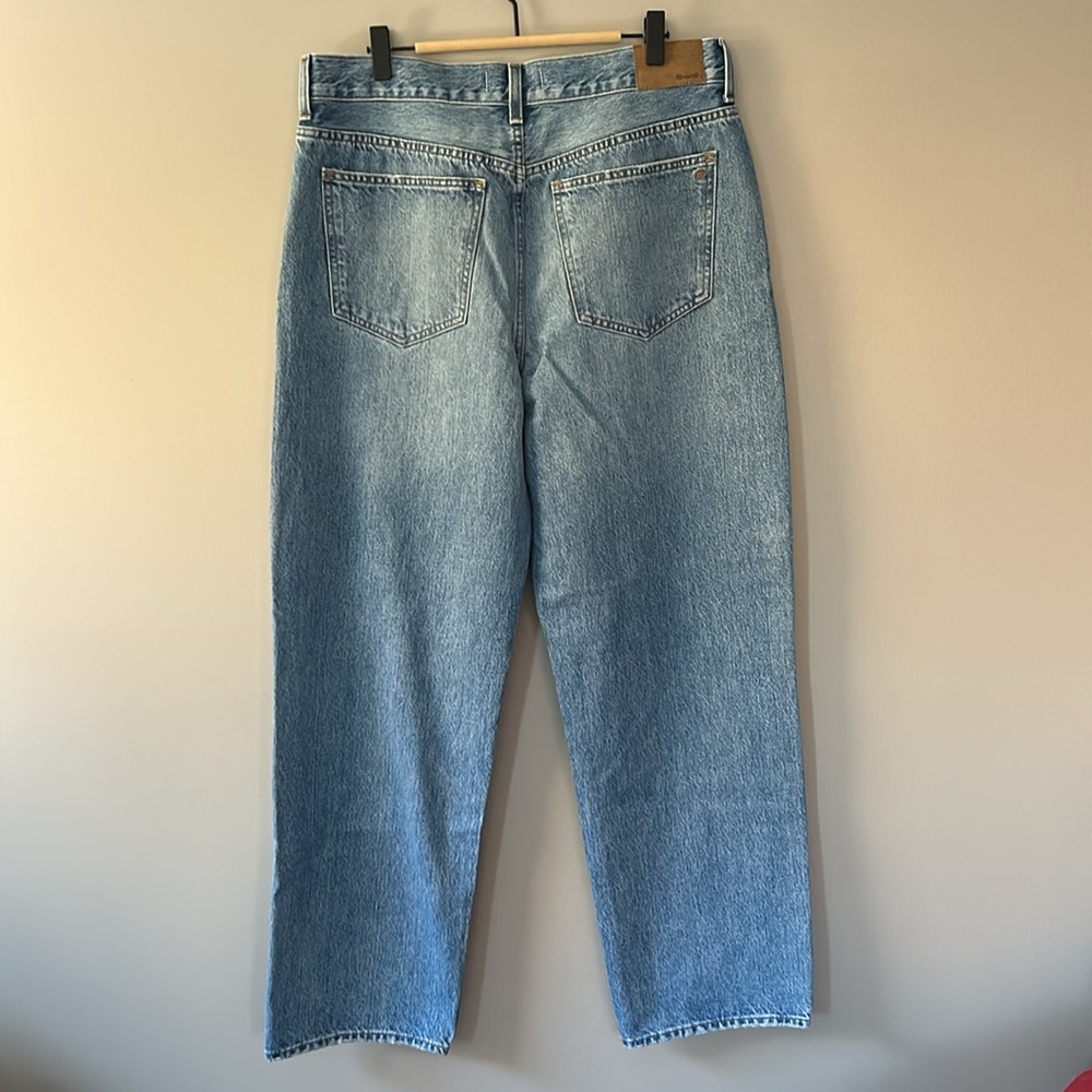 NWT Madewell Low-Slung Straight Leg‎ Jeans Sz 31 Blue - Picture 4 of 13